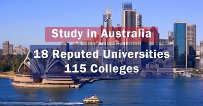 Study In Australia - 18 Top Universities and 115 Colleges